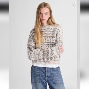 NWT Madewell Women's Open-Stitch Mockneck Sweater Sz M $148